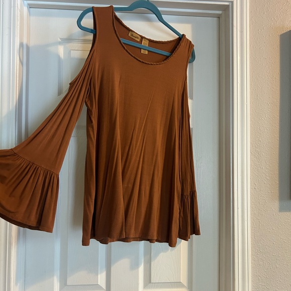 Rust long sleeve top - Picture 2 of 2